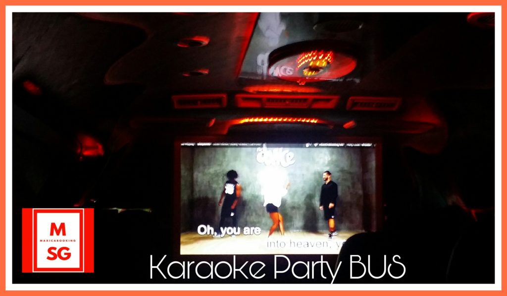 Party bus with karaoke