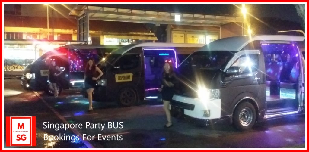 book party bus singapore for event shuttle